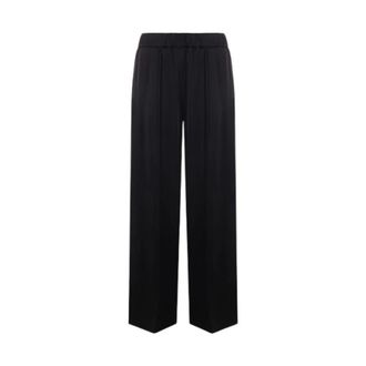 Jil Sander Wide Trousers, female, Black, XS, Black Wide Leg Trousers
