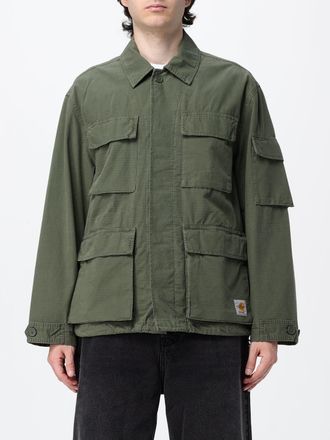 Carhartt Work in Progress Giacca camicia Manderson in ripstop di cotone con tasche utility