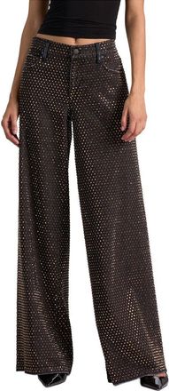 Alice & Olivia Alice + Olivia Amazing Low-Rise Embellished Baggy Jean