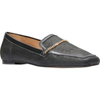 Andr&eacute; Assous Ariane Loafer in Black Raffia at Nordstrom, Size 5.5