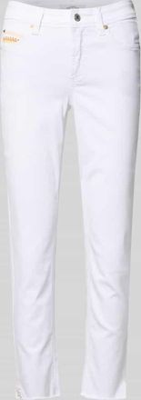 Cambio Cambio Slim Fit Jeans mit Fransensaum Modell PIPER SHORT in Weiss, Gr&ouml;&szlig;e 32