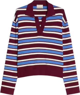 Pennyblack Pbjsella Trui - Dames - V-hals truien - Veelkleurig - L - Polyester - Truien & Vesten