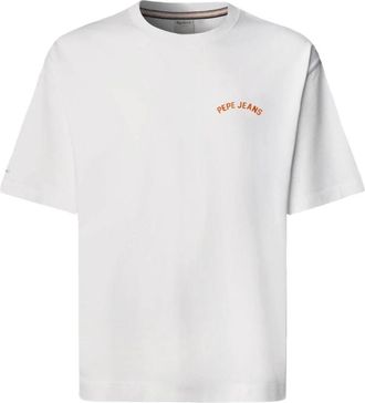 Pepe Jeans London Gideon T-Shirt - Heren - T-shirts - Wit - L - Tops