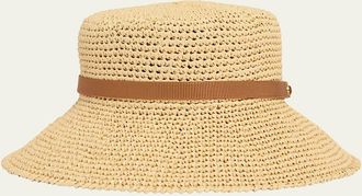 Valentino Garavani VLogo Signature Straw Bucket Hat