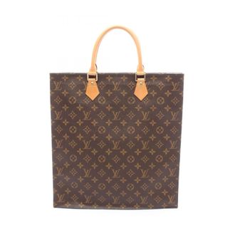 Louis Vuitton Brown Coated Canvas Leather Tote Bag (Pre-Owned)