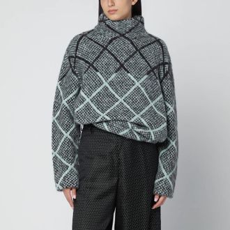 Dries Van Noten Checked Alpaca-Blend Sweater