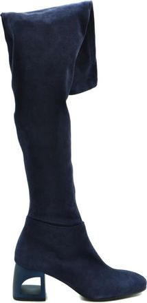 Vic Mati&eacute; Stijlvolle Laarzen voor elke gelegenheid - Dames - Over de knie laarzen - Blauw - 37 EU - Schoenen