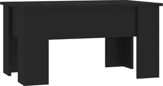 vidaXL Mesa De Centro Madera De Ingenier&iacute;a Negra 79x49x41 Cm Vidaxl