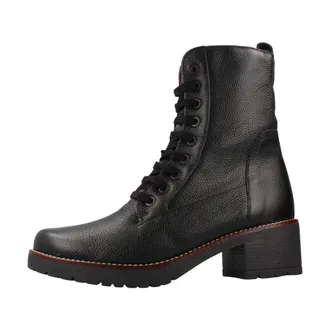 Pitillos Pitillos, Schoenen, Dames, Zwart, 39 EU, Leer, Militaire enkellaars Napa