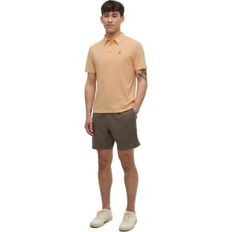 tentree Astir Polo in Orange Sherbet Heather at Nordstrom, Size Xx-Large