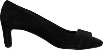 Del Carlo Suede Leather Slip On High Heels Pump Womens Shoes