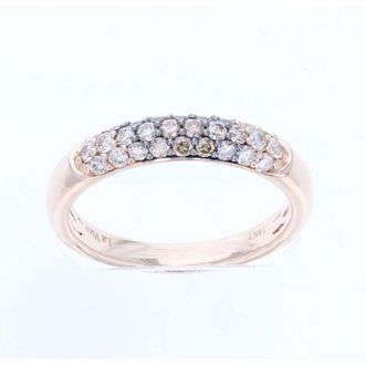 Le Vian Ladies Chocolate Ombre Rings set in 14K Strawberry Gold