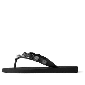 Balenciaga (WMNS) Balenciaga Cagole Thong Sandals Black 784853W1TA21081
