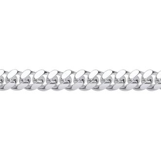 Jewelco London 925 Silver Miami Cuban Court Curb Link Chain Necklace 8mm | Size: 20 inches