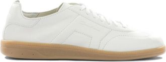 Santoni DBS Oly Sneakers - Heren - Sneakers - Wit - 39 EU - Leer - Schoenen