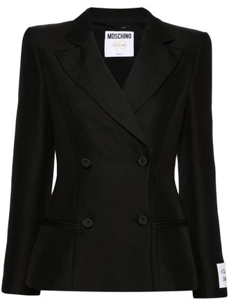 Moschino Blazer met dubbele rij knopen - Zwart