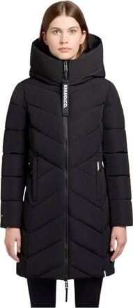 Khujo Dames, Mantels, Zwart, Maat: XL