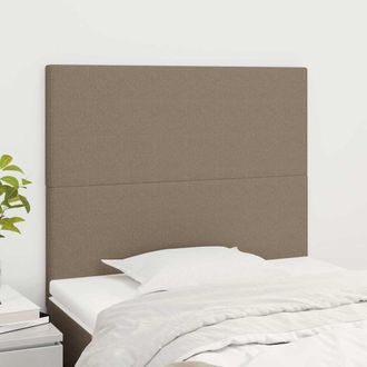 vidaXL Vidaxl Cabecero De Cama Gris Topo 90x5x118/128 Cm Tela