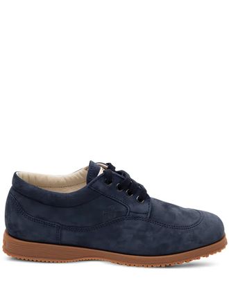 Hogan lace-up shoes - women - Leather/Leather/Rubber - 35.5 - Blue