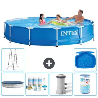 Intex Piscina Con Estructura Redonda - 366x76 Cm - 7-piezas S41558