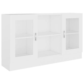 Berkfield Home Vitrine Cabinet White 120x30.5x70 cm Engineered Wood