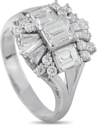 Luxury Bazaar Platinum 1.73ct Diamond Ring MF51-101725