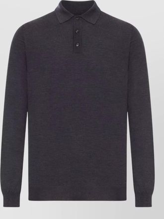 Zanone fine-knit polo sweater