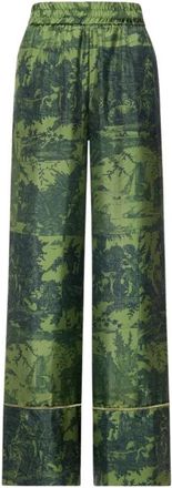 Pierre-Louis Mascia Aloegum Palazzo Broek - Dames - Wijde Broeken - Groen - XS - Broeken