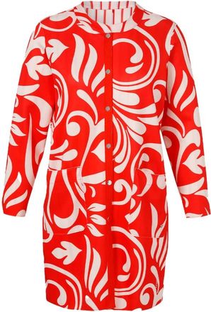 Frapp Dames, Jurken, Rood, Maat: 4XL