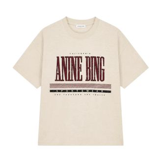 Anine Bing Dames, Tops, Beige, Maat: S Leer