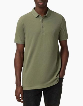 AllSaints Allsaints Mens All Saints Mens Polo Shirt Reform Summer Tee - Green - Size: 38