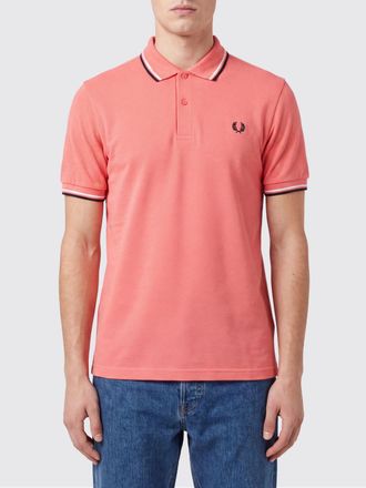 Fred Perry Polo in cotone con profili a contrasto e logo ricamato