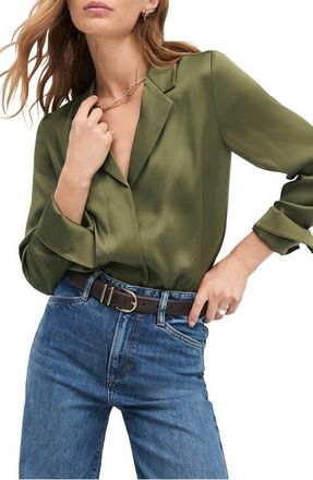 Favorite Daughter The Lily Button-Up Shirt in Smoketree at Nordstrom, Size X-Large