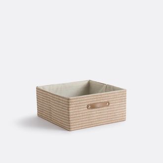 La Redoute Interieurs Kubusvormige mand van gevlochten papier, Osha