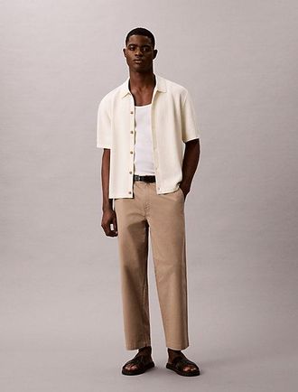 Calvin Klein 90s Loose Cropped Chino Trousers