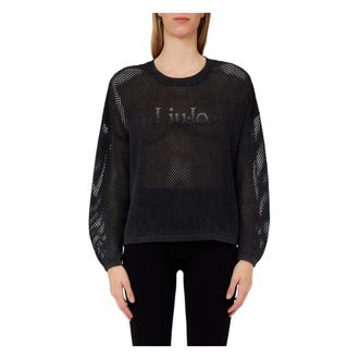 Liu Jo Maglia - Dames - Sweatshirts - Zwart - M - Hoodies & sweatvesten