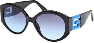 Guess Authentieke Stijlvolle Brillen Premium Kwaliteit - Dames - Zonnebrillen - Blauw - 56 MM - Accessoires