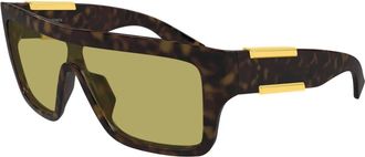 Bottega Veneta Masker Zonnebril van Acetaat - unisex - Zonnebrillen - Bruin - ONE Size - Accessoires