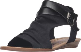 Blowfish Womens Balla Wedge Sandal, Black, 6.5 UK