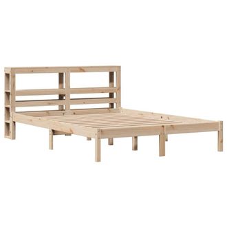 Berkfield Home Beautiful Bed Frame without Mattress 120x190 cm Small Double Soli in Light Brown