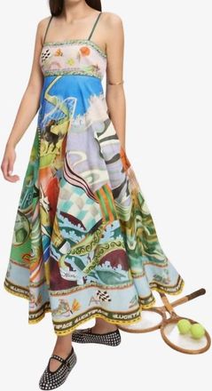 Alemais Lucky Pace Midi Sundress In Multi