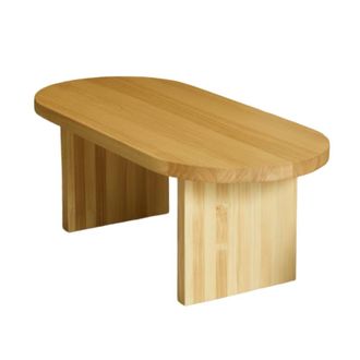 Hannun Mesa de centro ovalada de madera