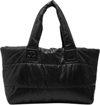 Chanel Pre-owned Tote Bags, female, Black, Size: ONE SIZE Pre-owned Coco Cocoon Tote Bag