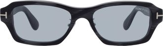 Tom Ford Smoke Rectangular Mens Sunglasses FT1351-D 63A 56