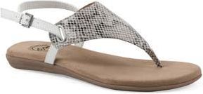 White Mountain Lifted Slingback Sandal in Light Taupe/Print/Fab at Nordstrom Rack, Size 7.5