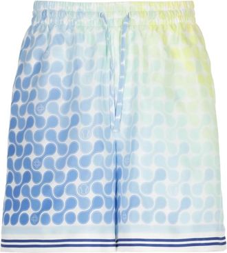 Casablanca Tennis Tile Silk Shorts - Heren - Korte Broeken - Veelkleurig - M - Korte Broeken