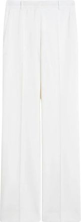 Max Mara Wide Broeken - Dames - Wijde Broeken - Wit - 2XS - Broeken
