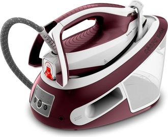 T-fal Plancha Tefal Express Vision Roja Potente Con Suela Durilium