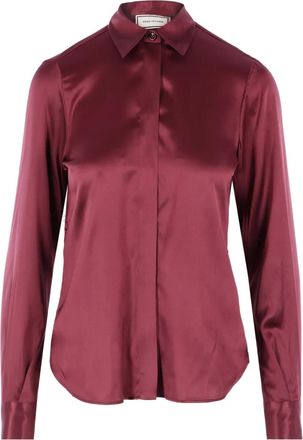 Tagliatore Andra shirt - women - Elastane/Silk - 42 - Red
