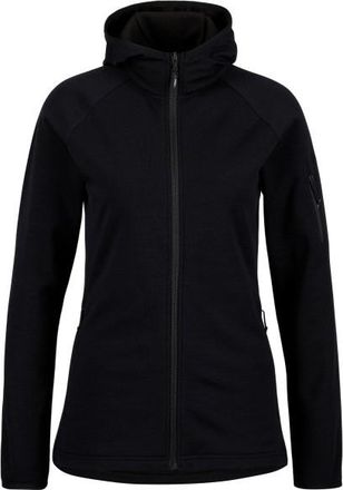 Stoic MerinoFleece270 KuolpaLightSt. Zip Hoody Merinohoodie f&uuml;r Damen | schwarz